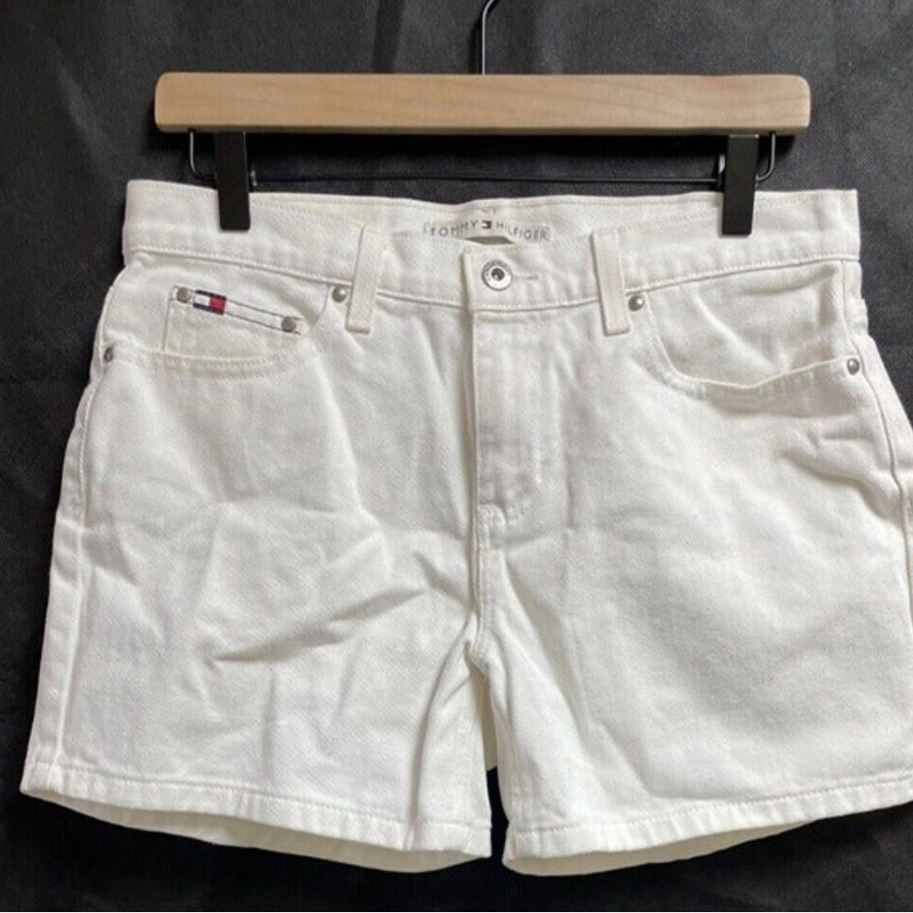 White Vintage Tommy Hilfiger Jean Shorts